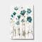 Designart - Fields of Turquoise Watercolor Flower I - Traditional Premium Canvas Wall Art